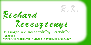 richard keresztenyi business card